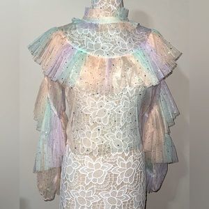 NWT size small see through blouse